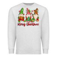 Oatmeal Heather merry christmas gnomes Premium Sweatshirt - MaliasSmallBusiness