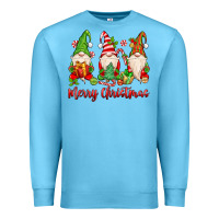 Ocean Blue merry christmas gnomes Premium Sweatshirt - MaliasSmallBusiness