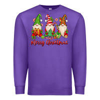 Purple merry christmas gnomes Premium Sweatshirt - MaliasSmallBusiness