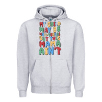 Heather Grey my child may be non verbal but this mama ain't Zipper Hoodie - MaliasSmallBusiness