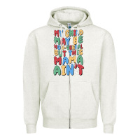 Oatmeal Heather my child may be non verbal but this mama ain't Zipper Hoodie - MaliasSmallBusiness