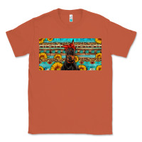 Copper doberman with sunflowers license plate Classic Tee - Artiststas
