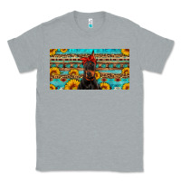 Heather Grey doberman with sunflowers license plate Classic Tee - Artiststas