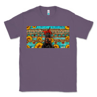 Lavender doberman with sunflowers license plate Classic Tee - Artiststas