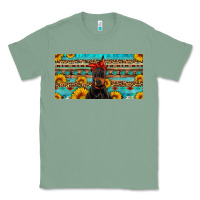 Sage doberman with sunflowers license plate Classic Tee - Artiststas