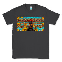 Smoke doberman with sunflowers license plate Classic Tee - Artiststas