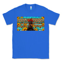 True Royal doberman with sunflowers license plate Classic Tee - Artiststas