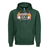 Sports Green ask me about my pronouns Zipper Hoodie - MaliasSmallBusiness