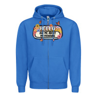 True Royal ask me about my pronouns Zipper Hoodie - MaliasSmallBusiness