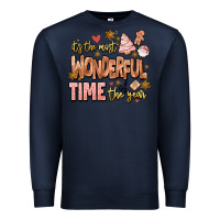 Navy its the most wonderful time of the year Premium Sweatshirt - MaliasSmallBusiness