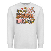 Oatmeal Heather its the most wonderful time of the year Premium Sweatshirt - MaliasSmallBusiness