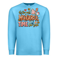 Ocean Blue its the most wonderful time of the year Premium Sweatshirt - MaliasSmallBusiness