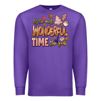 Purple its the most wonderful time of the year Premium Sweatshirt - MaliasSmallBusiness