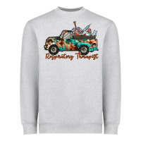 Heather Grey respiratory therapist truck Heavyweight Sweatshirt - RacoonDesign