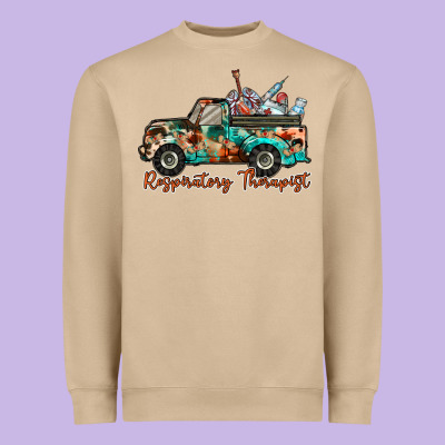 Respiratory Therapist Truck Heavyweight Sweatshirt Designed By Racoondesign