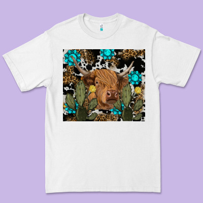 Western Cow Premium Tee Designed By Ranaportraitstore