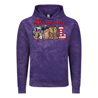 Cloud Purple All American girl with cowgirl Vintage Hoodie - Neo Western