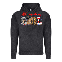 Vintage Black All American girl with cowgirl Vintage Hoodie - Neo Western