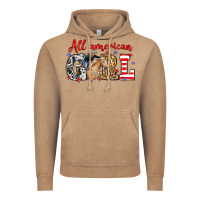 Vintage Coffee All American girl with cowgirl Vintage Hoodie - Neo Western