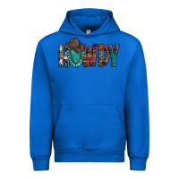 Cobalt Western Howdy Gemstone Cowboy Hat Urban Hoodie - HowdyJamesFarm
