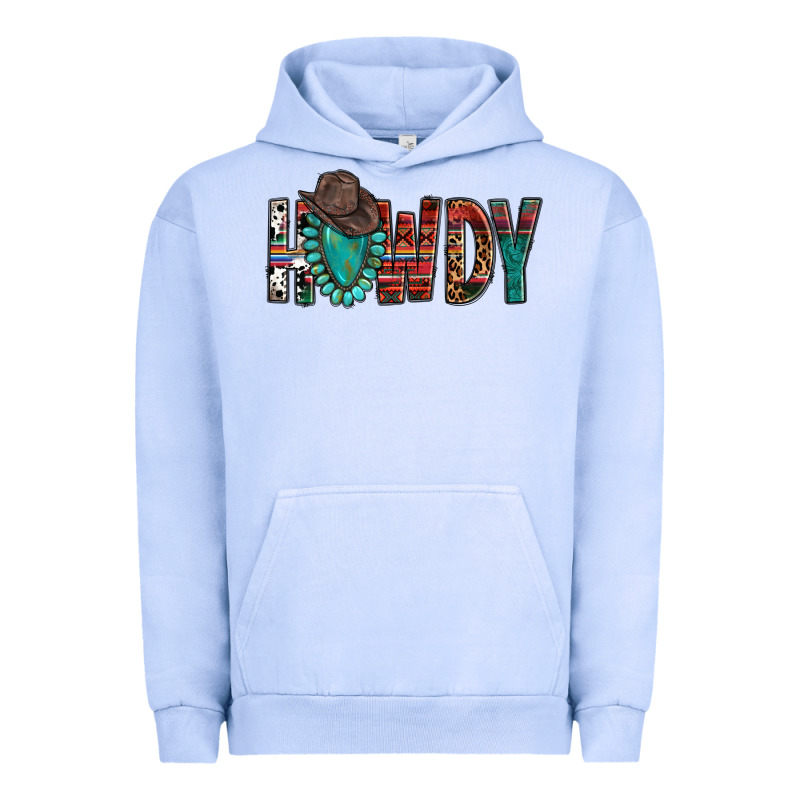 Western Howdy Gemstone Cowboy Hat Urban Hoodie by HowdyJamesFarm | Teevron