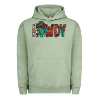 Pigment Oil Green Western Howdy Gemstone Cowboy Hat Urban Hoodie - HowdyJamesFarm