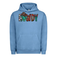 Pigment Pebble Blue Western Howdy Gemstone Cowboy Hat Urban Hoodie - HowdyJamesFarm