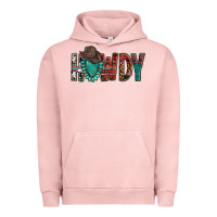 Pigment Salmon Western Howdy Gemstone Cowboy Hat Urban Hoodie - HowdyJamesFarm