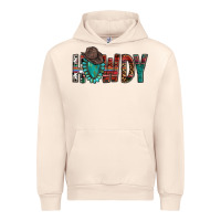 Sandshell Western Howdy Gemstone Cowboy Hat Urban Hoodie - HowdyJamesFarm