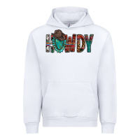 White Western Howdy Gemstone Cowboy Hat Urban Hoodie - HowdyJamesFarm