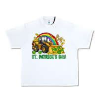 White i dig st patrick s day bulldozer Urban Heavy Tee - JahusDesignShop