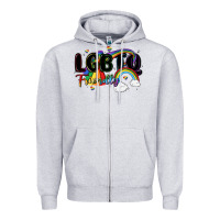 Heather Grey lgbtq  friendly Zipper Hoodie - MaliasSmallBusiness