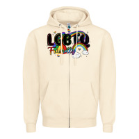 Sandshell lgbtq  friendly Zipper Hoodie - MaliasSmallBusiness