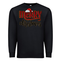 Black merry christmas Premium Sweatshirt - MaliasSmallBusiness