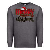 Charcoal Heather merry christmas Premium Sweatshirt - MaliasSmallBusiness