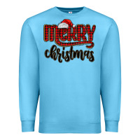 Ocean Blue merry christmas Premium Sweatshirt - MaliasSmallBusiness