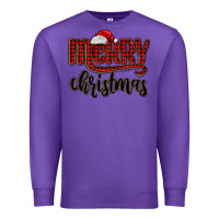 Purple merry christmas Premium Sweatshirt - MaliasSmallBusiness
