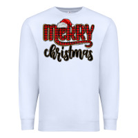 White merry christmas Premium Sweatshirt - MaliasSmallBusiness