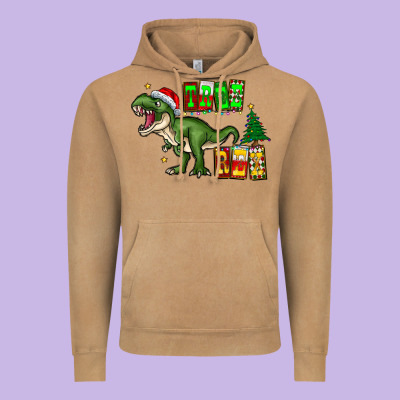 Tree Rex Vintage Hoodie Designed By Cowhidedigitalart