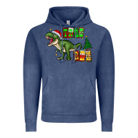 Vintage Denim tree rex Vintage Hoodie - CowhideDigitalArt