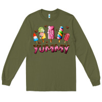 Army Green yummy Long Sleeve Tee - AdoDesignShop
