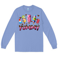 Colony Blue yummy Long Sleeve Tee - AdoDesignShop