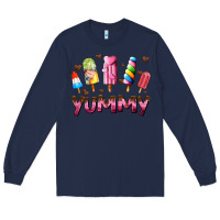 Navy yummy Long Sleeve Tee - AdoDesignShop