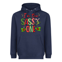 Navy im the sassy one Heavyweight Hoodie - MaliasSmallBusiness