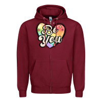 Burgundy be you Zipper Hoodie - MaliasSmallBusiness