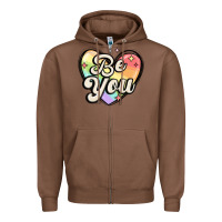 Chestnut be you Zipper Hoodie - MaliasSmallBusiness