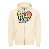 Sandshell be you Zipper Hoodie - MaliasSmallBusiness