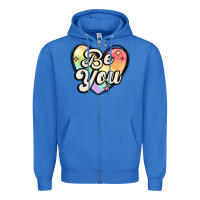 True Royal be you Zipper Hoodie - MaliasSmallBusiness