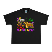 Black i dig mardi gras bulldozer Urban Heavy Tee - JahusDesignShop