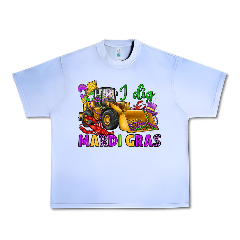I Dig Mardi Gras Bulldozer Urban Heavy Tee by JahusDesignShop | Teevron
